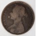 GREAT BRITAIN UK 1886 . ONE 1 PENNY . VARIETY . SOFT DIE ON DATE
